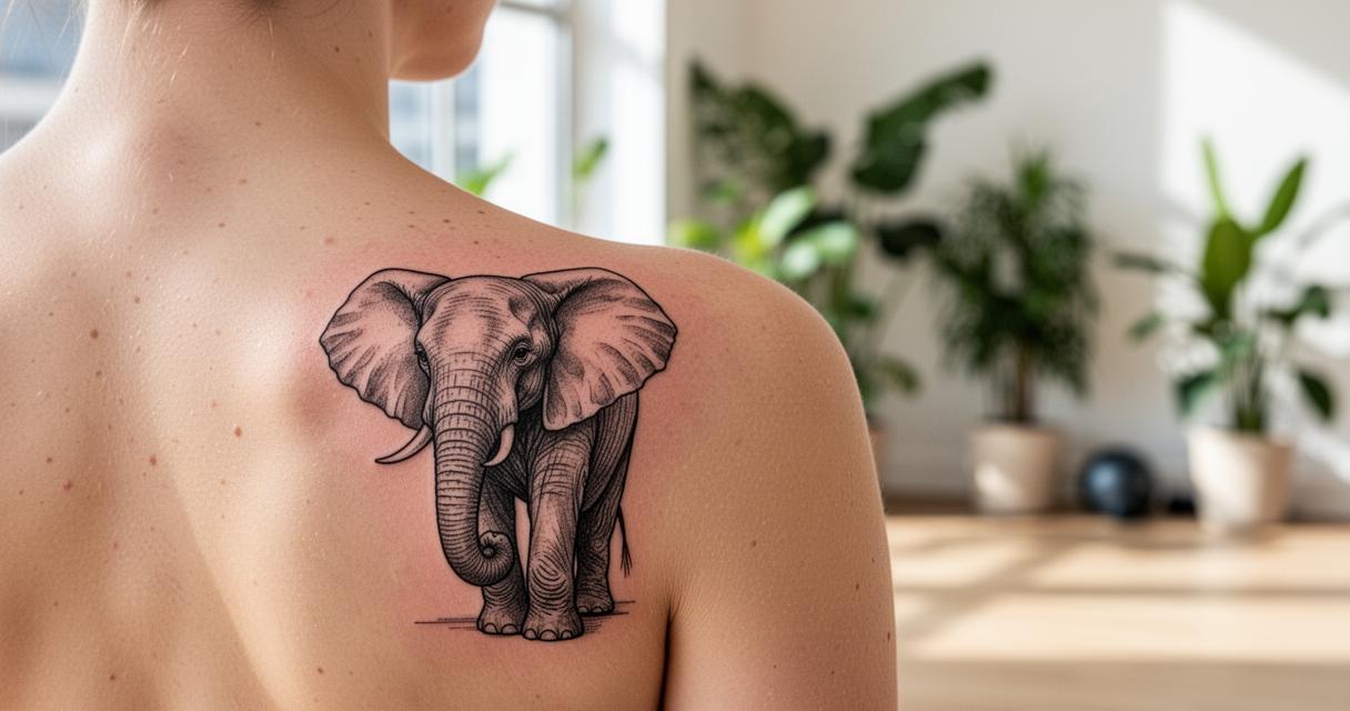 Que représente le tatouage éléphant : significations spirituelles et protection